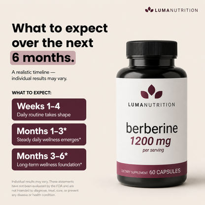 Berberine Supplement - Berberine HCL 1200mg Per Serving - 97% Berberine HCl - Vegan, Gluten Free - 60 Capsules